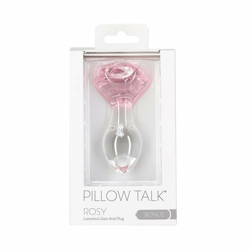 Anal Toys |  Pillow Talk Rosy Flower Glass Anal Plug Pink Anal Toys Anal Toys