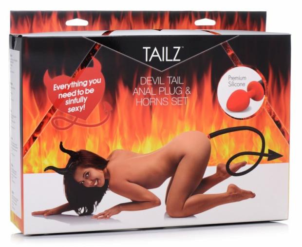 Bondage, Kink & Fetish |  Tailz Devil Tail Anal Plug & Horns Set Bondage, Kink & Fetish Bondage, Kink & Fetish