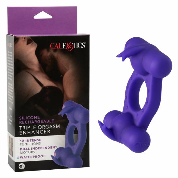 Cock Toys |  Silicone Rechargeable Triple Orgasm Enhancer Cock Toys Cock Toys