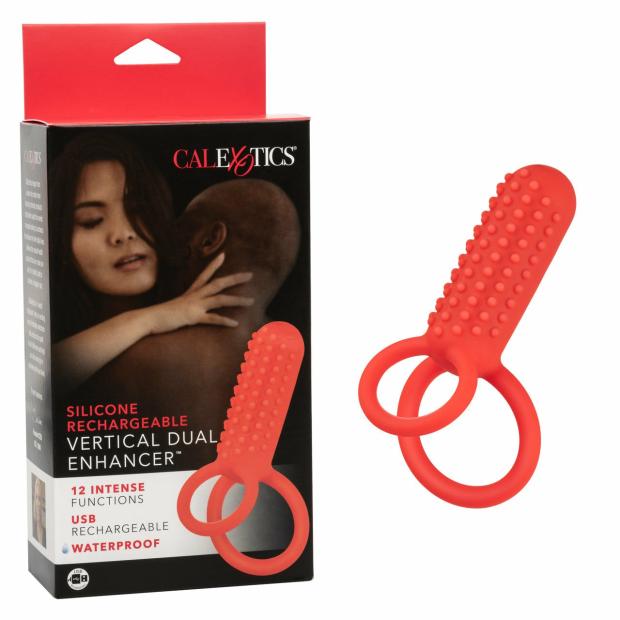 Cock Toys |  Silicone Rechargeable Vertical Dual Enhancer Cock Toys Cock Toys