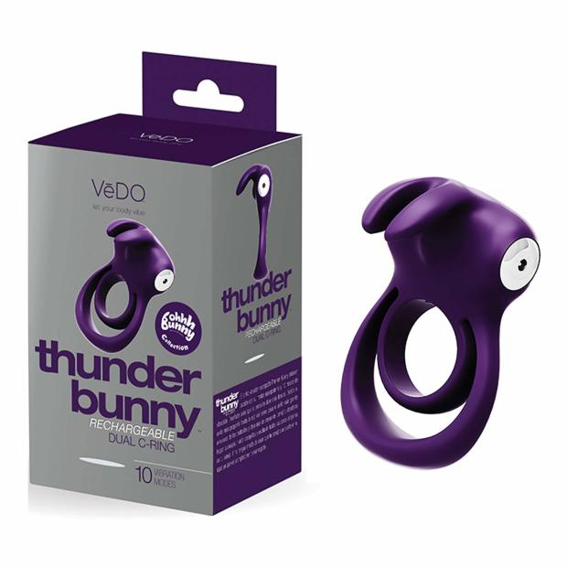 Cock Toys |  Vedo Thunder Bunny Rechargeable Dual Ring – Perfectly Purple Cock Toys Cock Toys