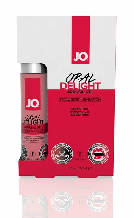 Lubes |  Jo Oral Delight Strawberry Sensation 1 Oz Condoms And Lubes Lubes