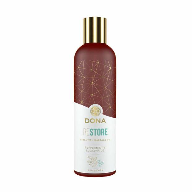 Oils And Lotions |  Dona Essential Massage Oil Restore – Peppermint & Eucalyptus Condoms And Lubes Oils And Lotions