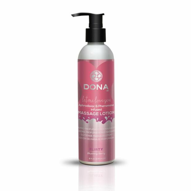 Oils And Lotions |  Dona Massage Lotion Flirty Blushing Berry 8 Oz Condoms And Lubes Oils And Lotions