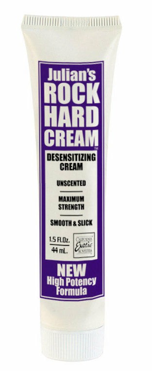 Oils And Lotions |  Julian’s Rock Hard Cream 2 Oz (Packaged) Condoms And Lubes Oils And Lotions