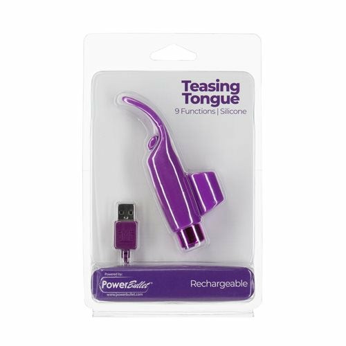 Vibrators |  Power Bullet Teasing Tongue Purple Sex Toys Vibrators