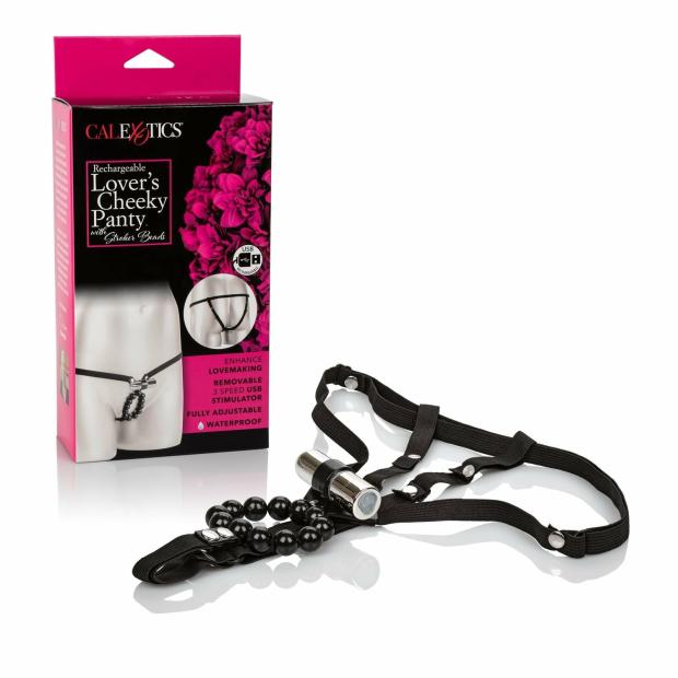 Vibrators |  Rechargeable Lover’s Cheeky Panty W- Stroker Beads Sex Toys Vibrators