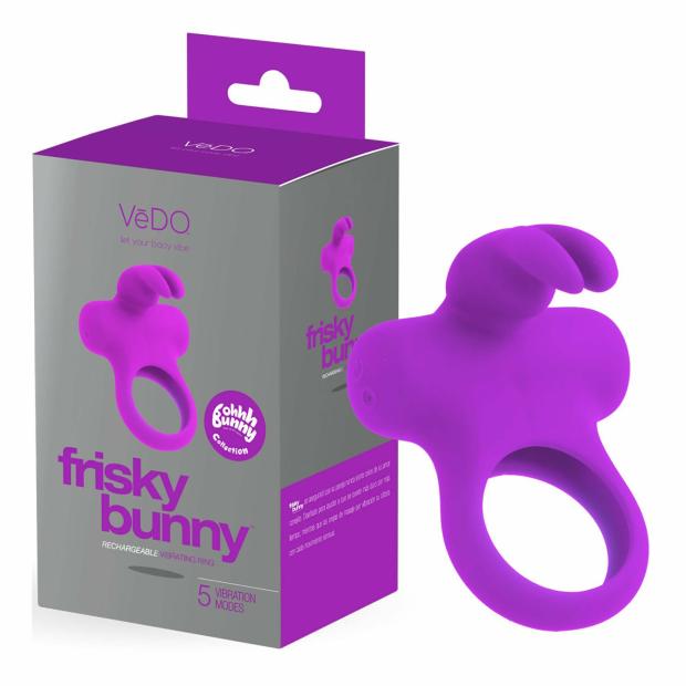 Cock Toys |  Vedo Frisky Bunny Vibrating Ring (Perfectly Purple) Cock Toys Cock Toys